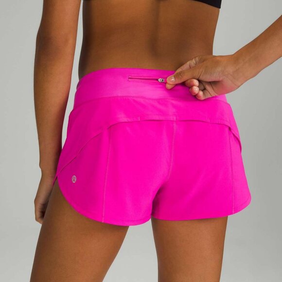 Lululemon Women's Speed Up Low-Rise Lined Short 2.5" - Pink - Picture 2 of 11